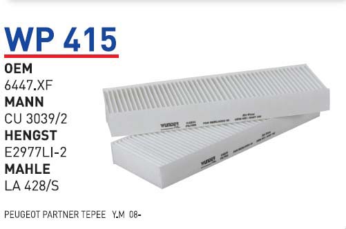 PEUGEOT PARTNER TEPEE Y.M 08- [WP415]