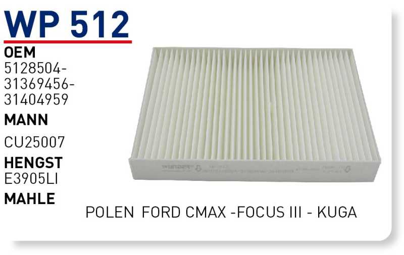 FORD CMAX -FOCUS III - KUGA [WP512]