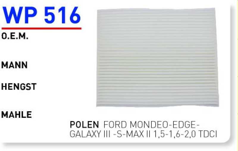 FORD MONDEO-EDGE-GALAXY III -S-MAX II 1,5-1,6-2,0 TDCI [WP516]