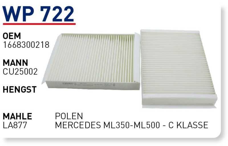 MERCEDES ML350-ML500 - C KLASSE [WP722]