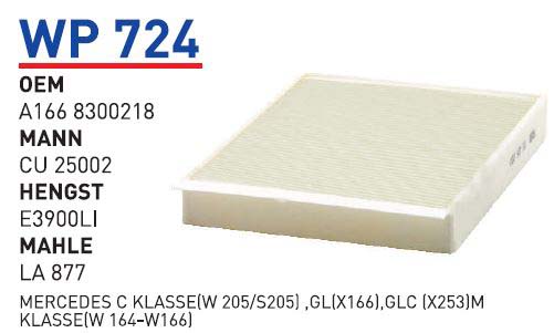 MERCEDES C KLASSE(W 205/S205) ,GL(X166),GLC (X253)M KLASSE(W 164-W166) [WP724]