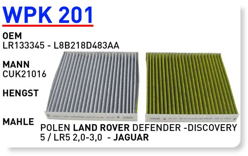 LAND ROVER DEFENDER -DISCOVERY 5 / LR5 2,0-3,0 - JAGUAR [WPK201]