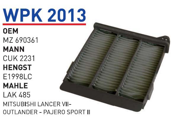 MiTSUBiSHi LANCER VII- OUTLANDER - PAJERO SPORT II [WPK2013]