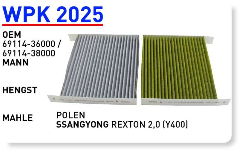 SSANGYONG REXTON 2,0 (Y400) [WPK2025]