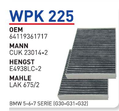 BMW 5-6-7 SERIE (G30-G31-G32) [WPK225]