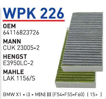 BMW X1 - I3 - MINI III (F54-F55-F60) [WPK226]