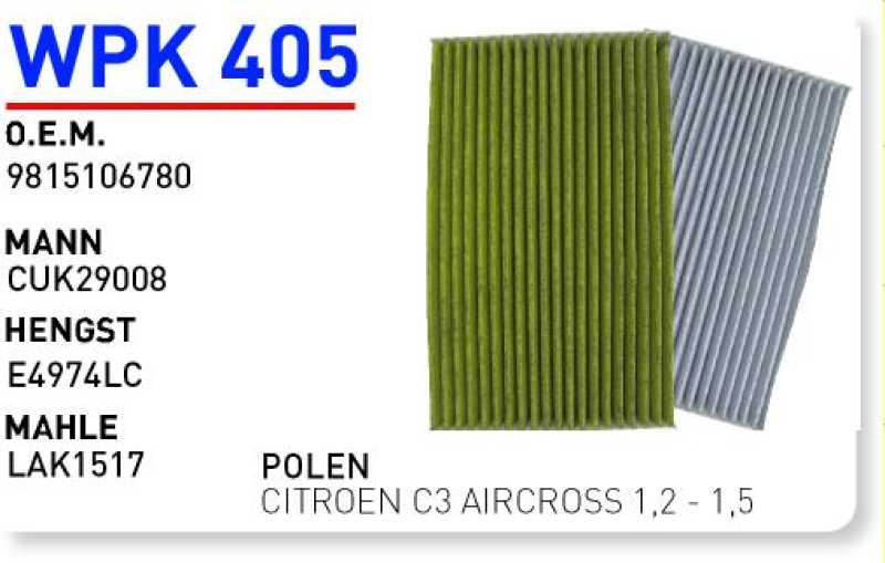 OPEL CROSSLAND 1,2- 1,5 [WPK405]