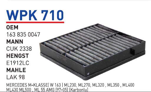 MERCEDES 163 KASA ML 320 - ML 230 - ML 430 (KARBONLU) [WPK710]