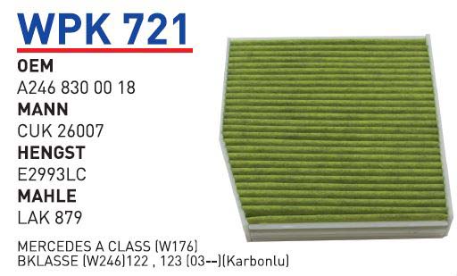 MERCEDES A CLASS (W176) BKLASSE(W246) [WPK721]