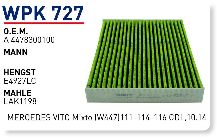 MERCEDES ViTO Mixto (W447)111-114-116 CDI ,10.14 [WPK727]