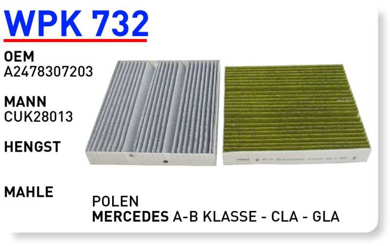 MERCEDES A-B KLASSE - CLA - GLA [WPK732]