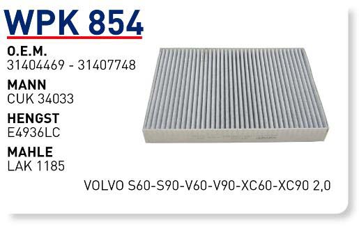 VOLVO S60-S90-V60-V90-XC60-XC90 2,0 [WPK854]