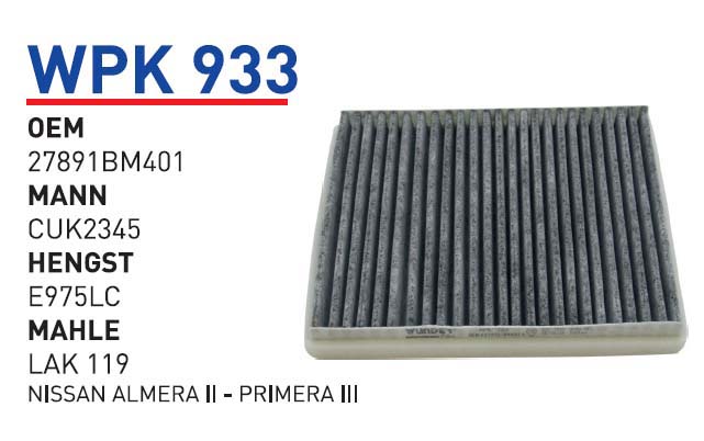 NiSSAN ALMERA II - PRiMERA III [WPK933]