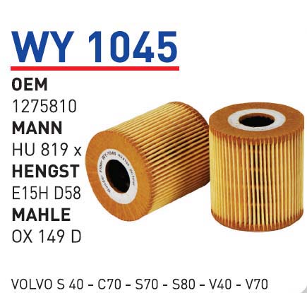 VOLVO S 40 - C70 - S70 - S80 - V40 - V70 [WY1045]