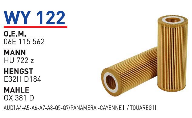 AUDI A4-A5-A6-A7-A8-Q5-Q7/PANAMERA -CAYENNE II / TOUAREG II [WY122]