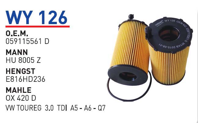 TOUAREG 3.0 TDI (11-) A5-A6-Q7 [WY126]