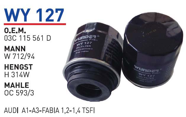 AUDI A1-A3-FABIA 1,2-1,4 TSI [WY127]
