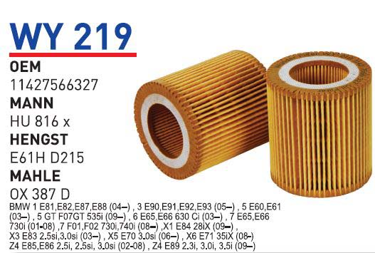 BMW X3 E83 - X5 E70 - X6 E71 N52 [WY219]