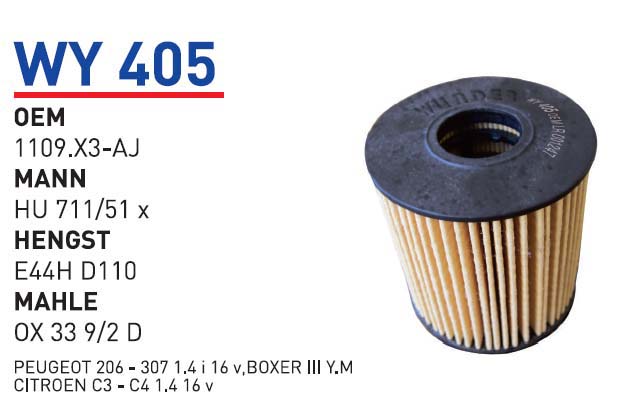 PEUGEOT 206 - 307 1.4 i 16 v,BOXER III Y.M [WY405]