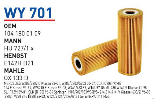 MERCEDES 124 KASA 202-203-208 111 MOTOR [WY701]