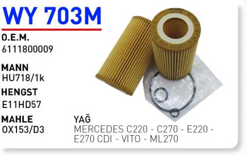 MERCEDES C220 - C270 - E220 - E270 CDI - VITO - ML270 [WY703M]