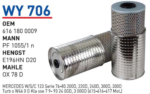 MERCEDES 123 KASA 200-220-240-300 D 615-616-617 MOTOR UZUN TIP [WY706]