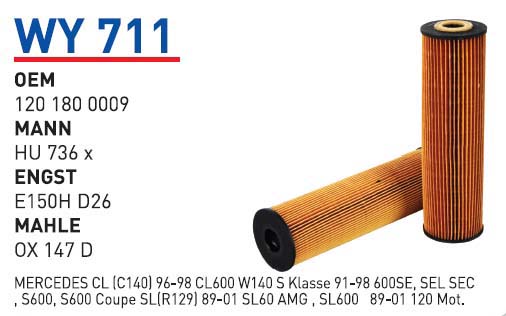 MERCEDES 129 - 140 KASA 120 MOTOR [WY711]